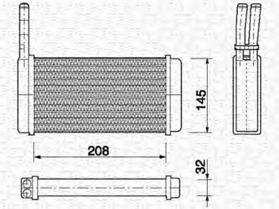 MAGNETI MARELLI 350218151000 -  Теплообменник, отопление салона